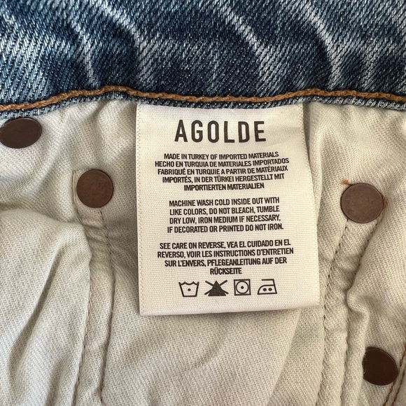 Agolde Nico High Rise Straight Leg Jeans - Picture 9 of 9